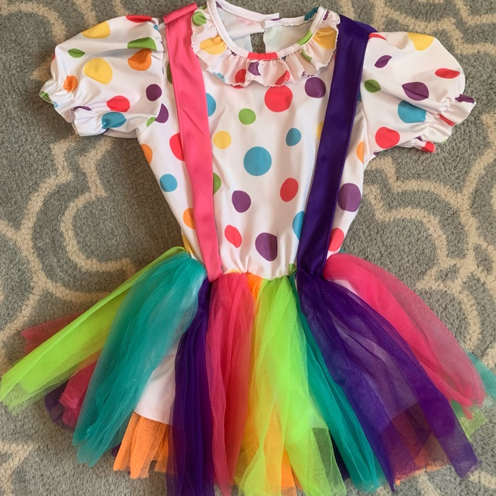 3T toddler girl Clown Costume